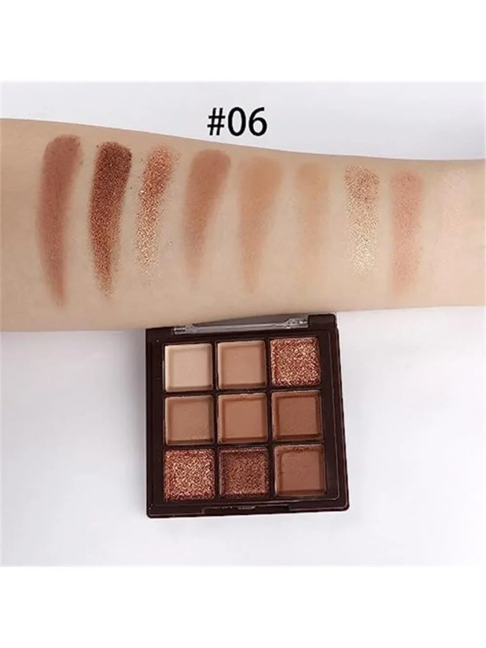 Neutral Nude Brown Smokey Eye Shadow Palette,Rose Gold Bronze Naked